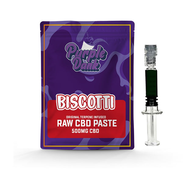 Purple Dank 1000mg CBD Raw Paste with Natural Terpenes - Biscotti (BUY 1 GET 1 FREE) CBD Products Purple Dank 0.5g 