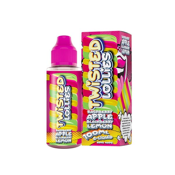 Twisted Lollies 100ml Shortfill 0mg (60VG/40PG) E-liquids Twisted Lollies Raspberry Apple Blackberry and Lemon 