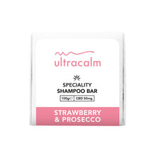 Load image into Gallery viewer, Ultracalm 50mg CBD Shampoo Bar 100g CBD Products Ultracalm Strawberry &amp; Prosecco 
