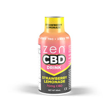 Load image into Gallery viewer, Zen 70mg CBD Drink - Strawberry Lemonade CBD Products Zen CBD 
