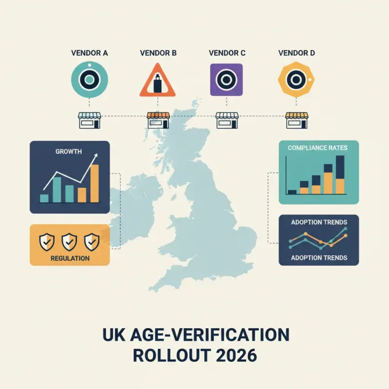 UK vape retailers roll out AI facial-age estimation cameras in 2026 — vendor rollouts, early results and regulation