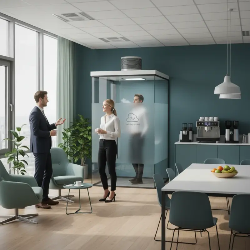 2026 UK employer comparison: Dedicated indoor vaping room vs allowing vaping during smoke-breaks — pros, cons and a policy checklist