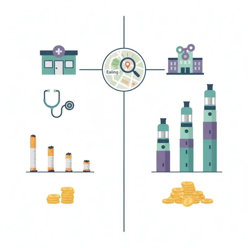 2026 UK comparison: GP smoking‑cessation referrals vs community ‘vape clinics’ — Ealing case study, quit rates and cost‑per‑quitter