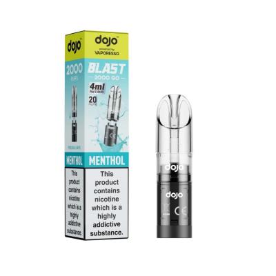 DOJO BLAST 2000 Go Transparent Pod & Refill (Powered by Vaporesso) - Menthol