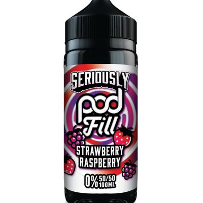Doozy Vape - Seriously Pod Fill - 100ml [Strawberry Raspberry]
