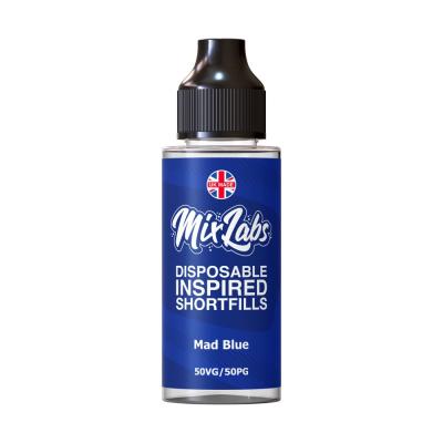 Mix Labs - 100ml Shortfill [Mad Blue]