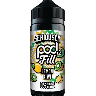 Doozy Vape - Seriously Pod Fill 2 - 100ml [Lemon Kiwi]
